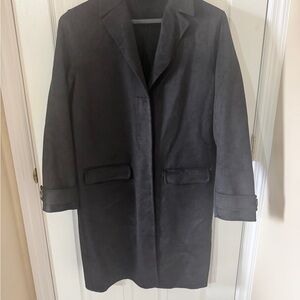 Handmade 100% Wool Black Coat – Never Worn